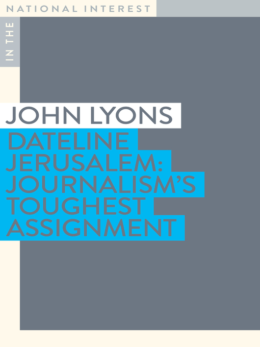 Cover image for Dateline Jerusalem